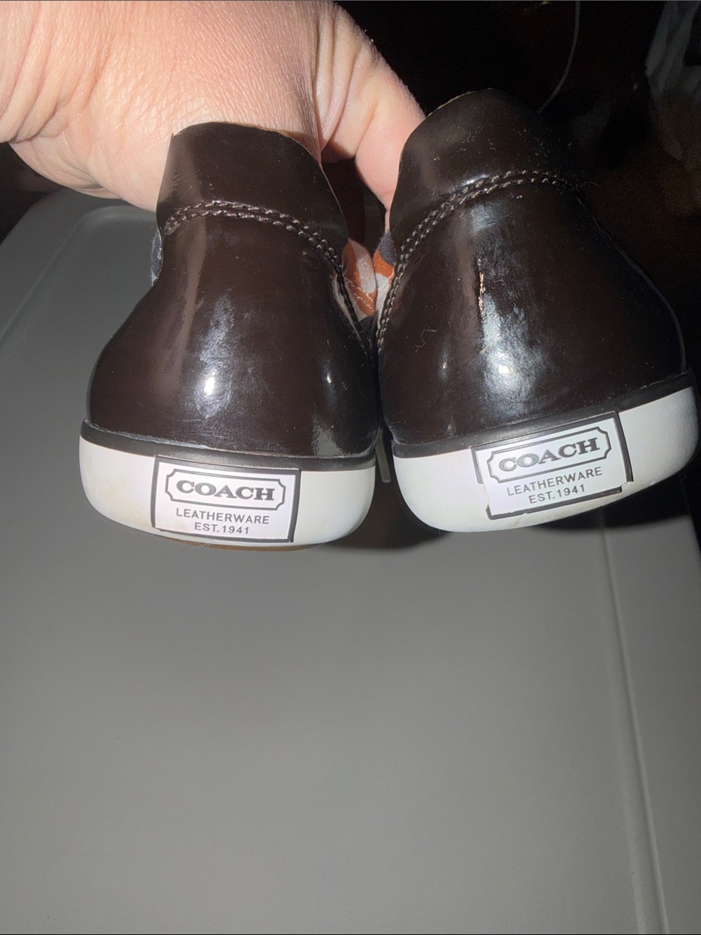 Coach Women’s Barrett Sneakers in Purple, Orange, Gray, White size 9 - Picture 5 of 6